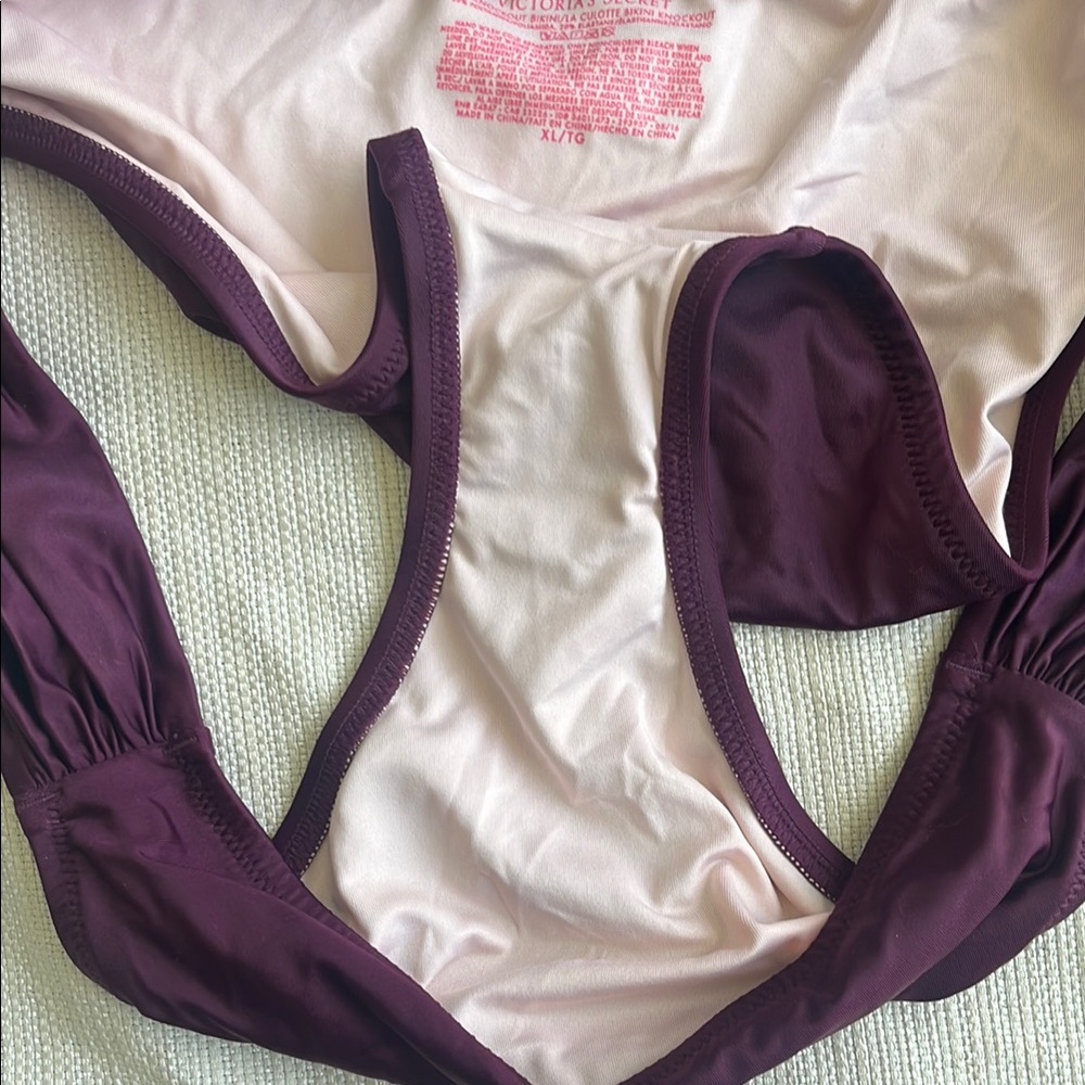 Victoria's Secret Purple Bikini bundle with Bandeau Top padded cleavage - Picture 3 of 10